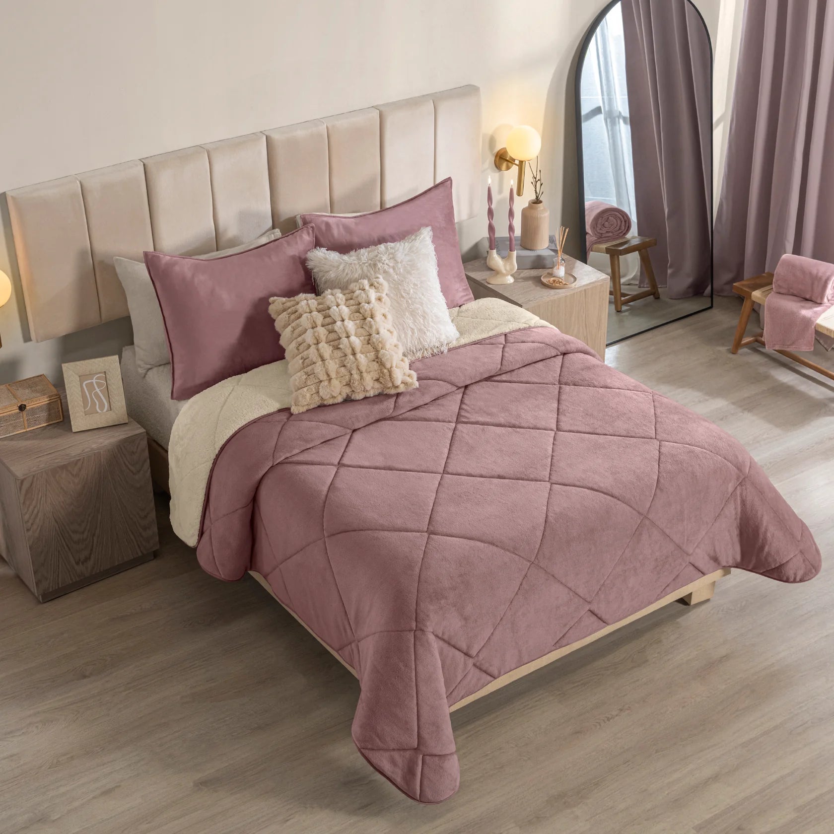 Cobertor Invernal Vianney – Abrigo Alto – Lila