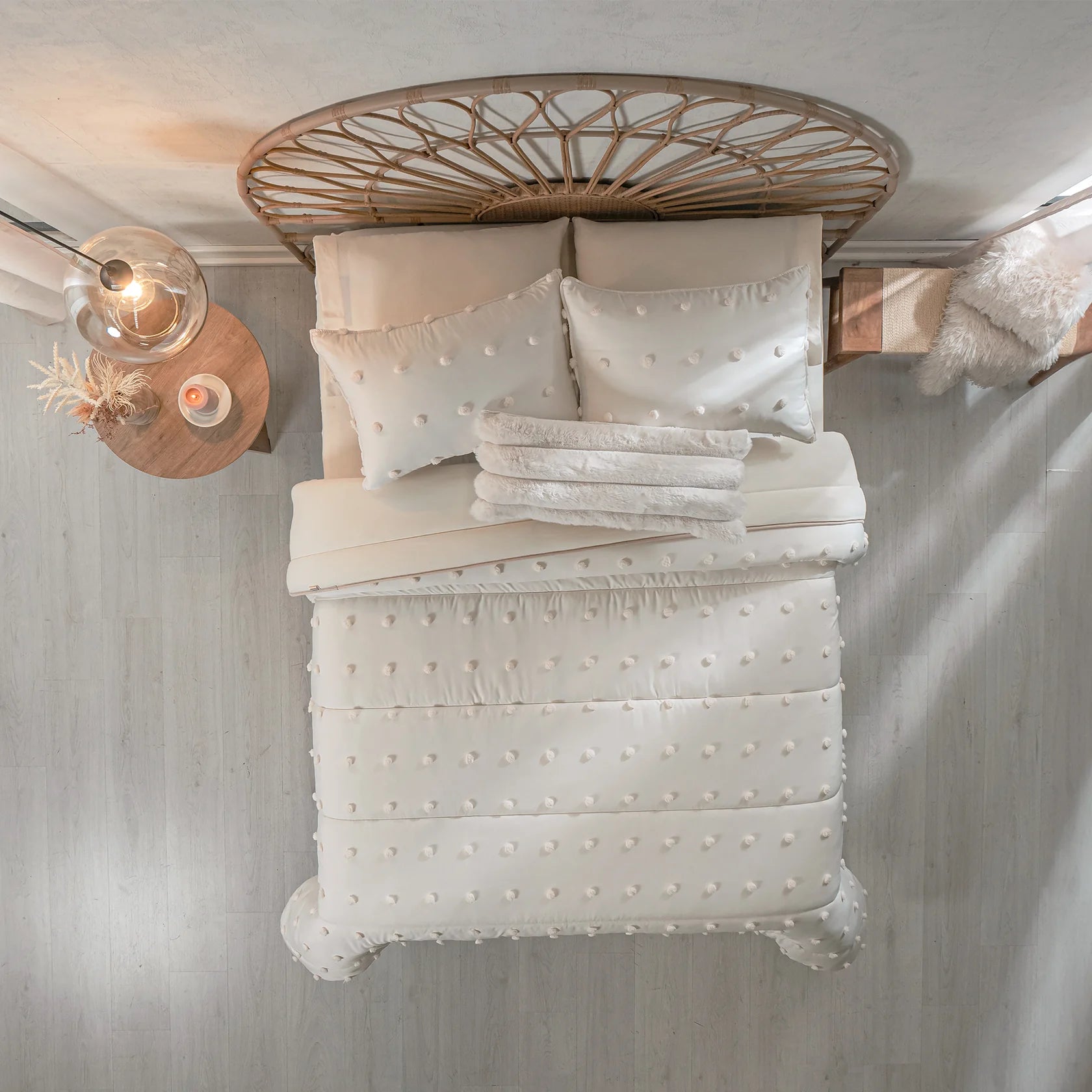 Juego De Edredón Ivory Doble Vista Vianney