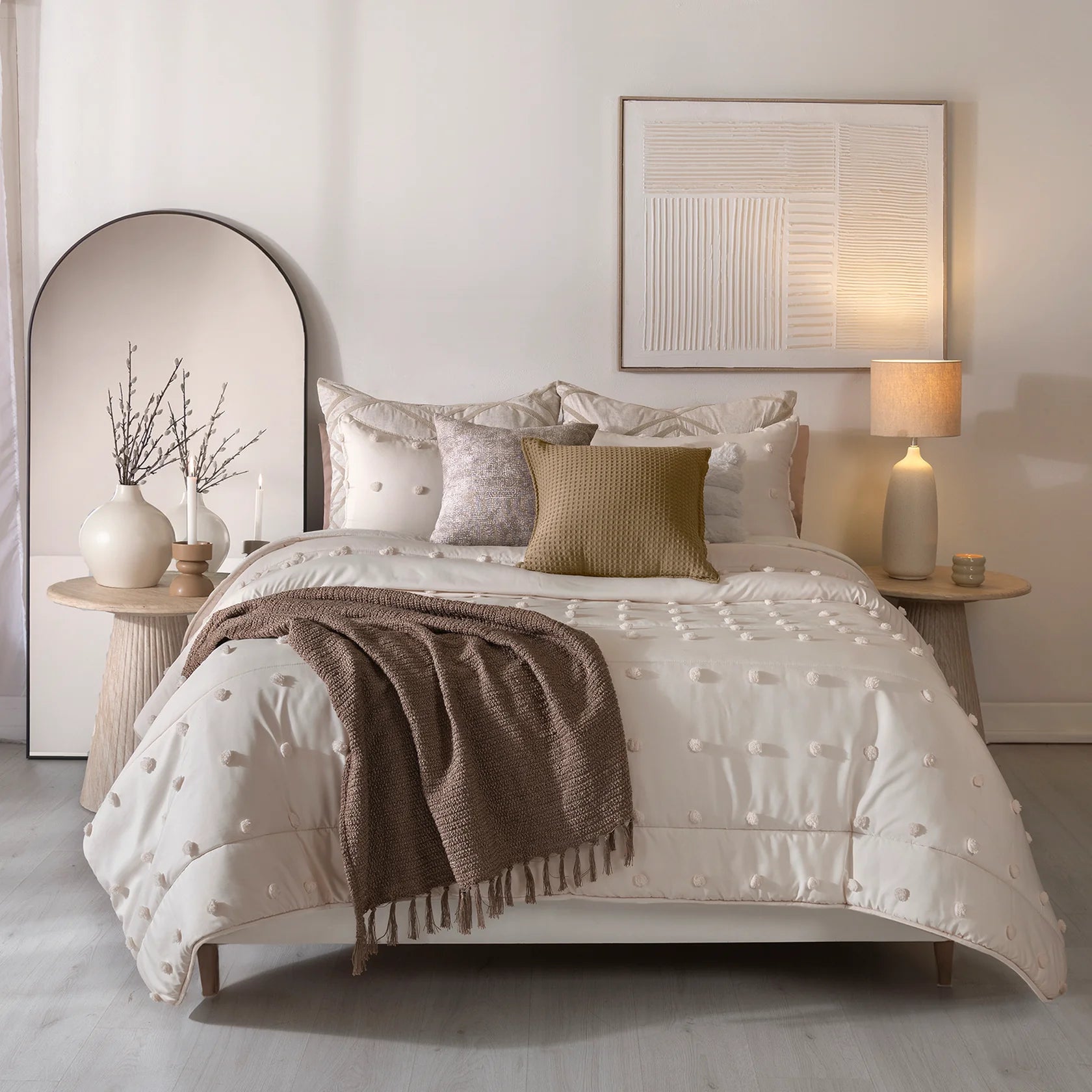 Juego De Edredón Ivory Doble Vista Vianney