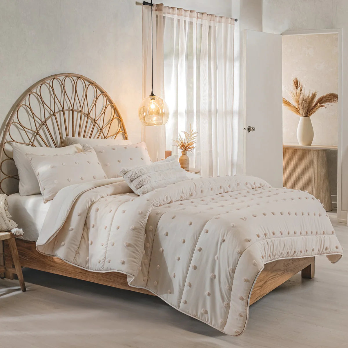 Juego De Edredón Ivory Doble Vista Vianney