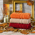 Toalla de Baño 100 Algodón Absorbente 3 Pzas Otoño– Suave, Resistente y de Uso Diario